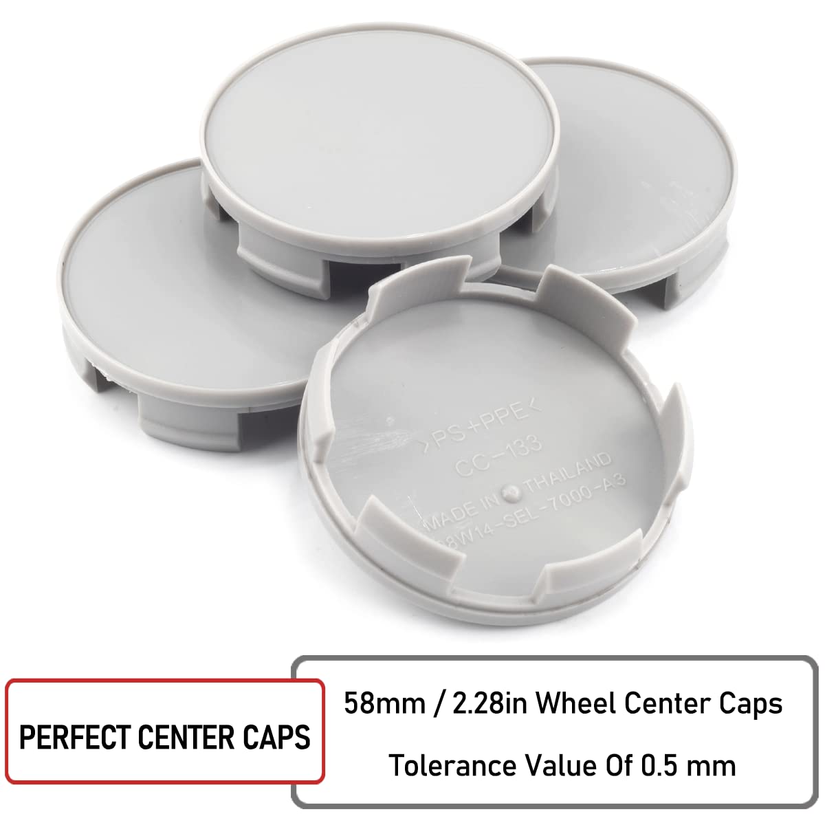 Amazon.com: RTrhinotuning 4 PCS 58mm Wheel Center Caps Compatible